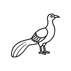 Obraz premium A elandor Line art vector illustration.