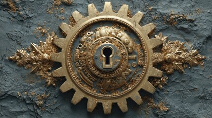 Golden Gear Keyhole Mystery: A Steampunk Enigma