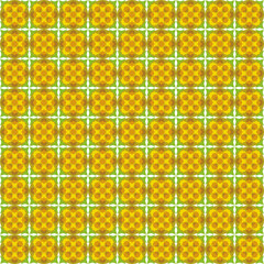 Sunflower-Inspired Seamless Tile Pattern with Green and Yellow Floral Motifs