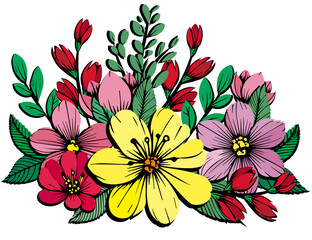 bouquet of colorful flowers