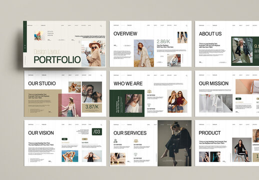 Design Layout Portfolio Presentation Template