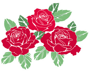 roses flourishes vector 2