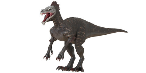 Fototapeta premium Realistic dinosaur model with fierce expression