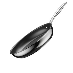 Metal Frying Pan isolated on white background