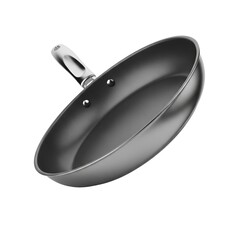 Metal Frying Pan isolated on white background