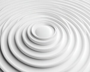 Abstract Geometric White Circles Pattern Design