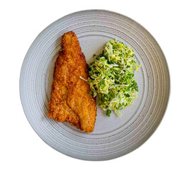 coconut crusted thai sea bass fish roasted