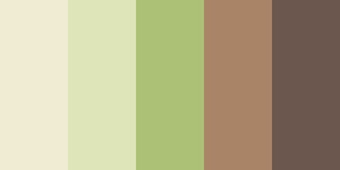 Obraz premium Natural Tones Color Swatch – Pastel Green and Brown Background JPEG