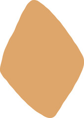 Freeform Terracotta Diamond Shape