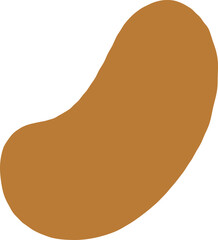 Freeform Terracotta Rounded Blob