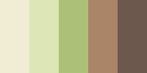 Obraz premium Earthy Pastel Color Palette – Editable EPS Vector Swatch for Organic Design