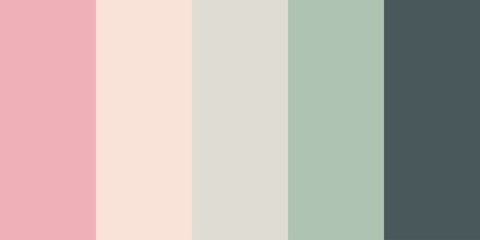 Obraz premium Soft Pastel Green Pink Grey Vertical Stripes Seamless Vector Background. Modern Art