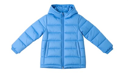 Light blue puffer jacket for children