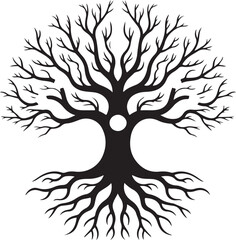 Obraz premium Elegant Tree Silhouette Bundle