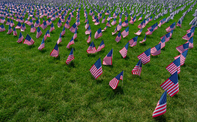 USS flag background. American flag waving. Celebration on 4th of July. Independence Day. American...