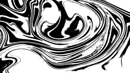 Black and white marble background, liquid texture, Ebru art, vector illustration