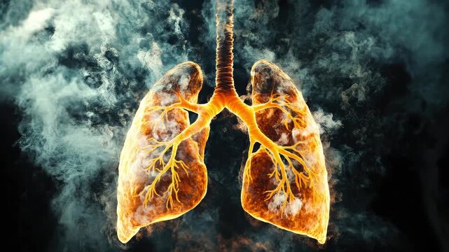 This detailed analysis explores how smoking harms lungs, highlighting effects on health over time and the physiological changes that occur in smokers' respiratory systems - Powered by Adobe