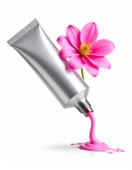 Paint Tube Squeezing Out Flower