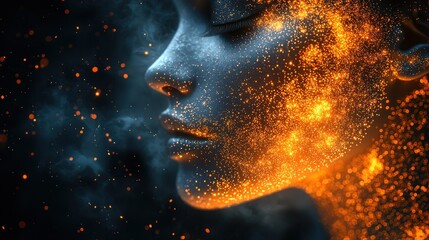 Cosmic Woman: A Digital Portrait of Embodied Stardust