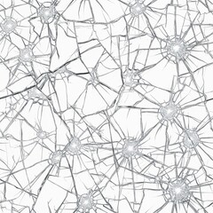 Shattered Glass Explosion with Flying Fragments