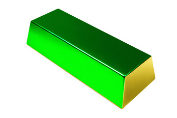 a green box with a gold edge