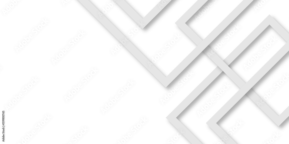 Wall mural white and gray vector futuristic tech glow and shinning line simple modern abstract background. mode