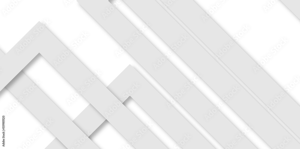 Wall mural white and gray vector futuristic tech glow and shinning line simple modern abstract background. mode