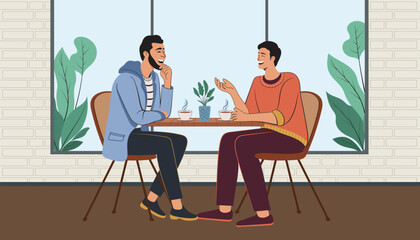Real-Life Connection Over Coffee Between Best Friends