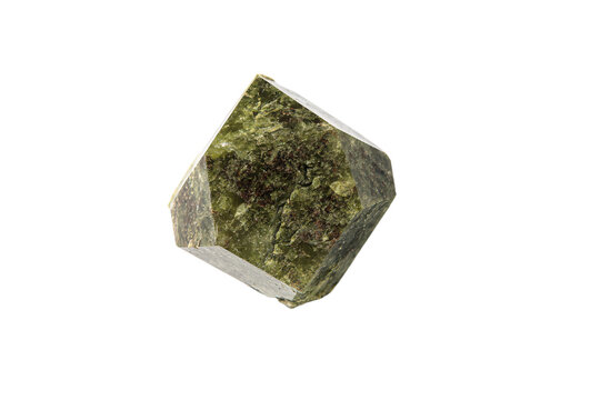 a green rock with moss growing on it