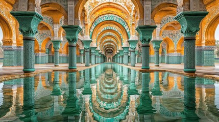 Stunning Reflection in the Royal Palace of Marrakech