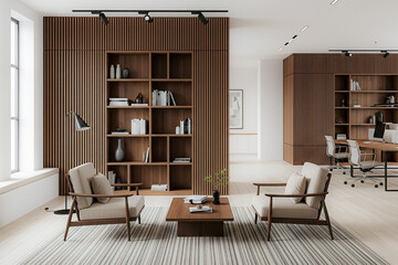 Fototapeta premium Productive and Elegant Workspace