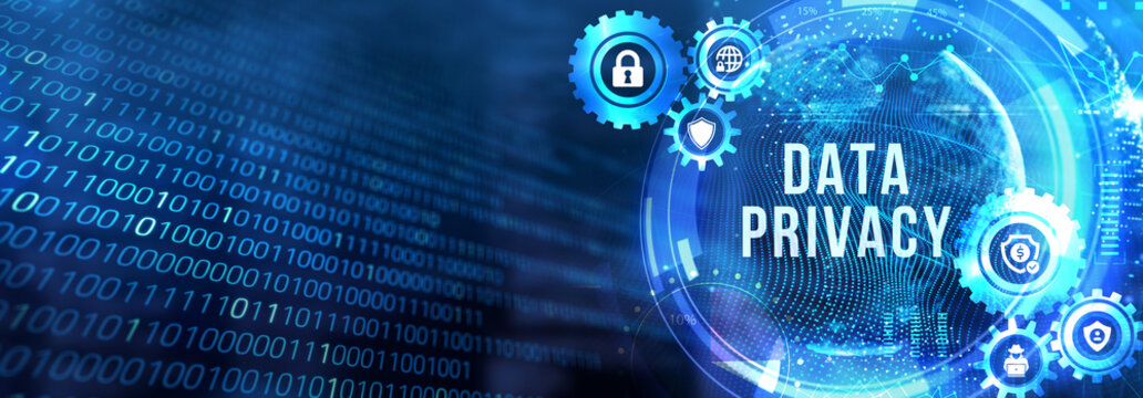 Cyber security data protection business technology privacy concept. 3d illustration