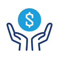 savings colored icon vector design good for web or mobile app