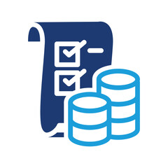 tax colored icon vector design good for web or mobile app