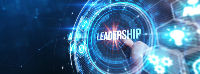 Business, Technology, Internet and network concept. Leadership business management.