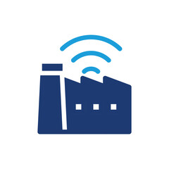 smart factory colored icon vector design good for web or mobile app
