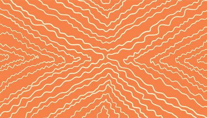 Abstract horizontal background with waves lines. groovy hippie retro 60s, 70s background pattern. orange and beige colors background