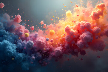 Fototapeta premium Abstract Cloud Formation with Colorful Hues