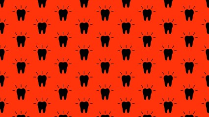 Vector teeth dentist pattern design