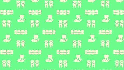 Vector teeth dentist pattern design