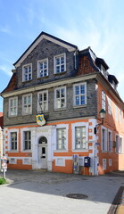Historical City Hall in the Old Town of Königslutter, Lower Saxony