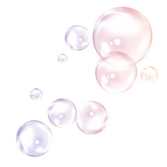 bubble on white background. 