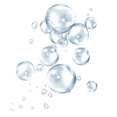 soap bubbles isolated on white, PNG bubble transparent