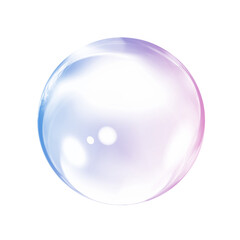 soap bubbles isolated