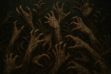 A bunch of dead trees.