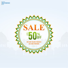 15th August, Indian Independence Day Sale: Offer. Tag. merchandise for. India Independence Day Sale. Poster. Sale. offer. and. Independence Day india. Web Banner.

