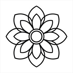 abstract flower vector illustration
