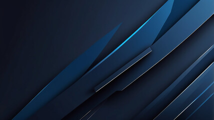 Modern dark blue abstract geometric background with diagonal lines. Stylish, sleek design. Suitable for tech presentations corporate branding materials. Contemporary design elements. Futuristic.