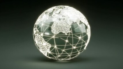 Connected world network global data visualization technology digital communication  background - Powered by Adobe