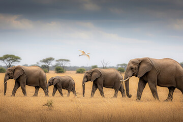 Fototapeta premium Gentle Giants on the Move